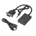 Adaptador VGA a HDMI con Cable 3.5 mm y USB