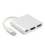 Adaptador Tipo-C a HDMI 3 en 1