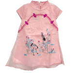 Vestido Chino Rosado para Niñas