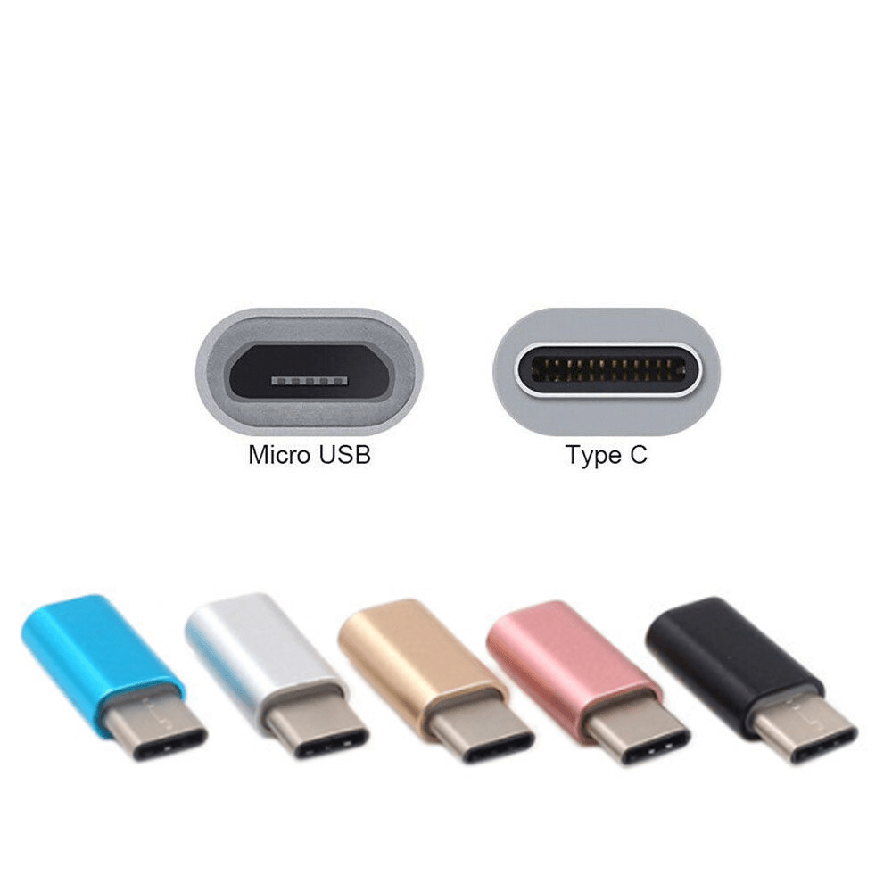 Adaptador OTG 2 en 1 USB a tipo C y conventor micro USB, USB 3.0 hembra a  micro USB macho y USB C macho para multimedia TV Sticks, teléfonos Android  o