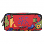 Cartuchera Totto Rojo con Diseño Estampado