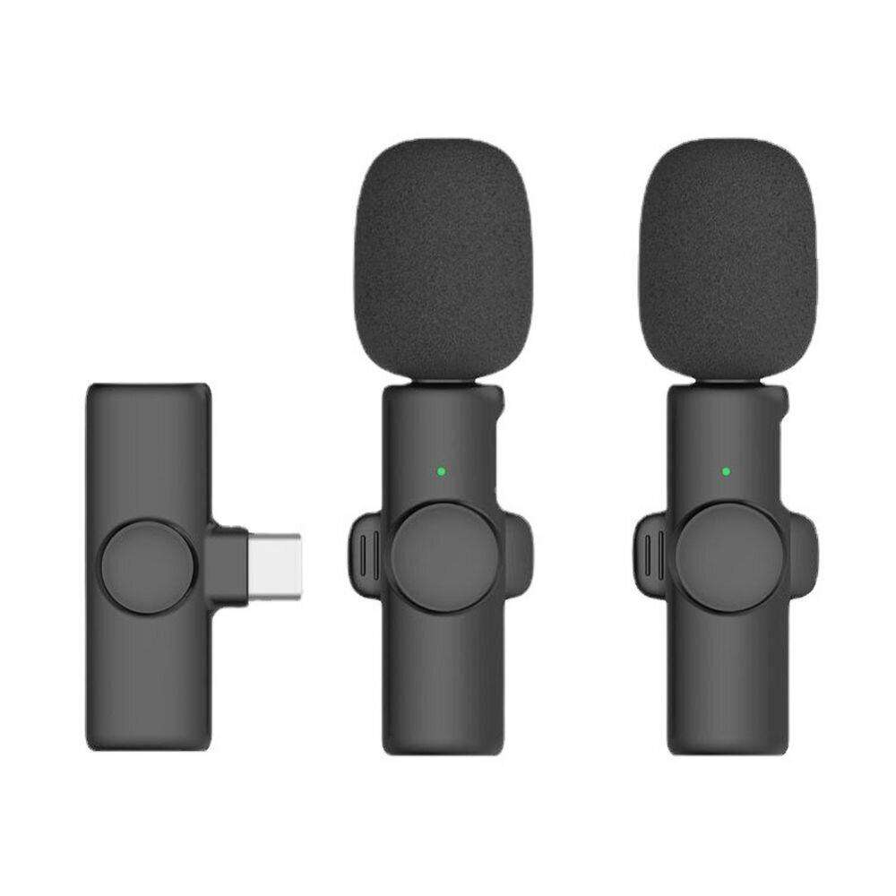 Micrófono de Solapa con Adaptador Tipo C 2 en 1 - Movicenter Panama