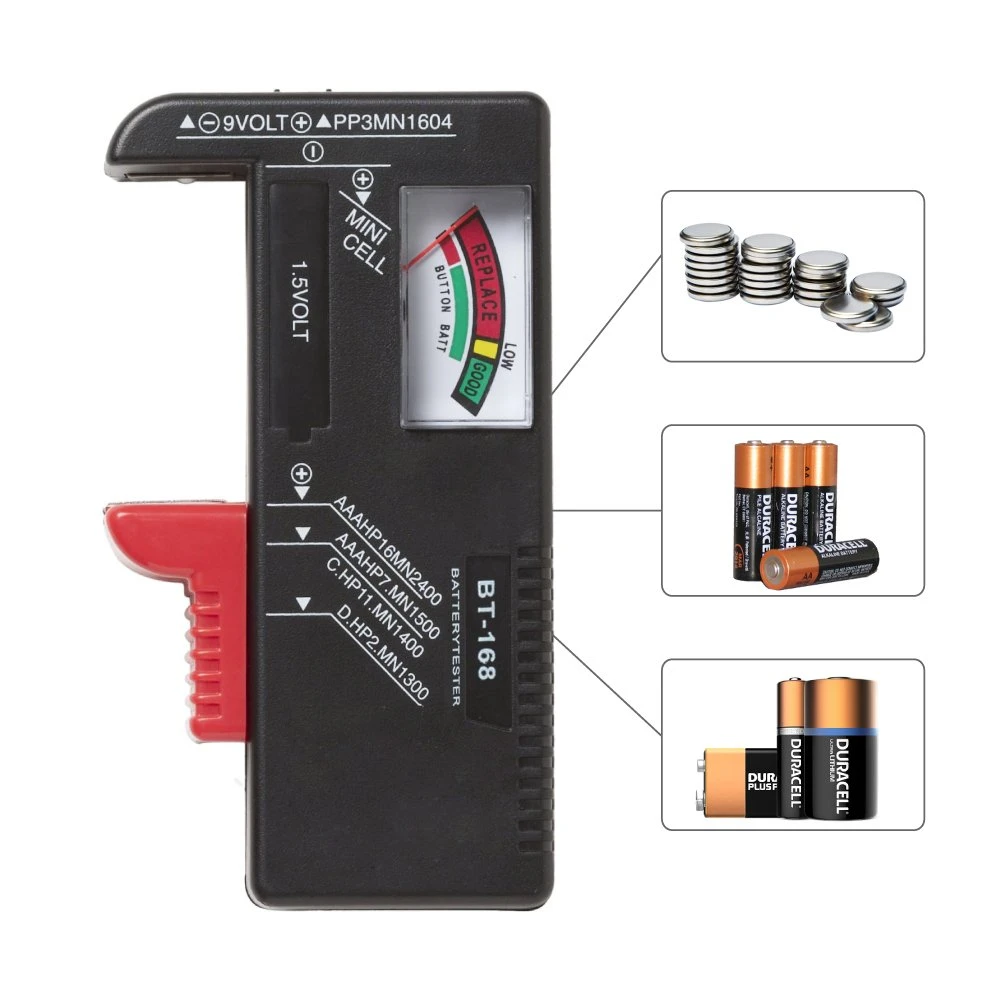 Comprobador Medidor de Carga Pilas Tester Baterias Battery AA A 9V