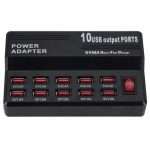 Estación de Carga Rápida con 10 Puertos USB