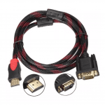 Cable HDMI a VGA 1.5m con Filtro Mallado