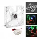 Ventilador de Enfriamiento Transparente 8cm con Luces LED