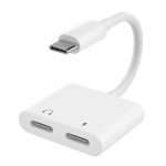 Adaptador Tipo C a Doble Tipo C Audio y Cargador