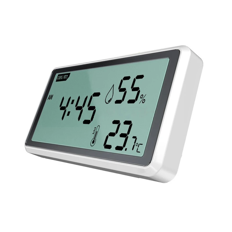 Reloj despertador - Despertador LED digital con cargador inalámbrico y  termómetro de color INF, Plata