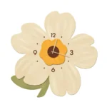 Reloj de Pared Silencioso con Forma de Flor