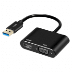 Adaptador USB 3.0 a HDMI y VGA