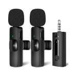 Micrófono de Solapa con Adaptador Jack 3.5mm 2 en 1