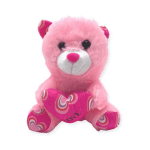 Peluche de Oso con Corazón Te Amo MF280 Rosado