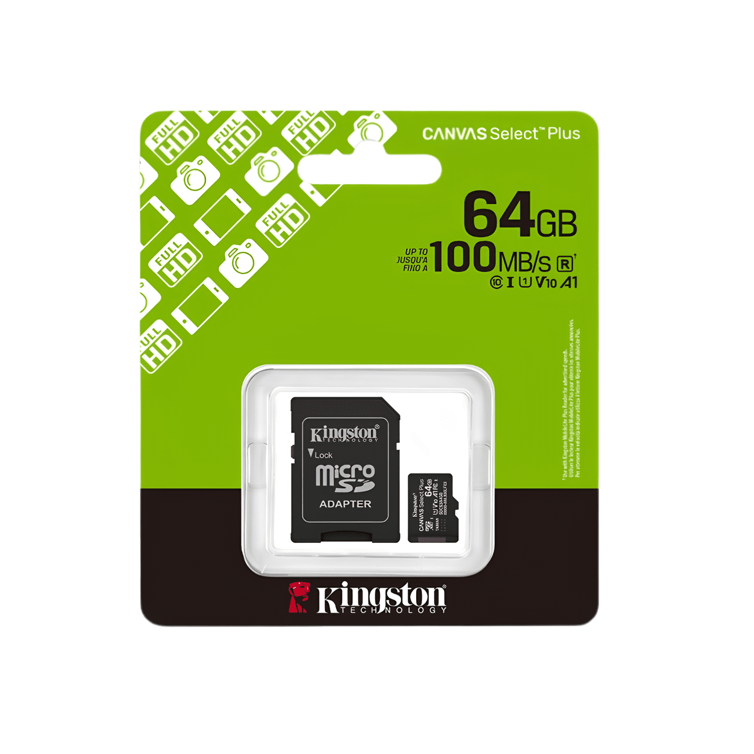 Memoria Micro SD Kingston 64GB Canvas Select Plus - Movicenter Panama
