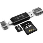 Lector de Tarjetas de Memoria SD USB y Tipo C