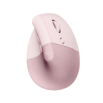 Mouse Ergonómico Vertical Inalámbrico Logitech Lift 4000 DPI Rosado