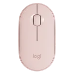 Mouse Inalámbrico Bluetooth Logitech M350 Pebble Rosado