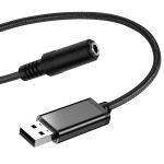 Adaptador USB Macho a Jack 3.5mm Hembra