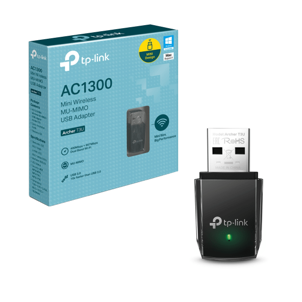 Adaptador USB WiFi Inalámbrico TP-LINK MU-MIMO AC1300 - Imagen 2