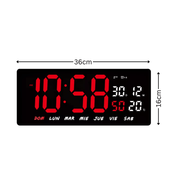 Reloj Digital LED de Pared BS-K2552 - Image 2