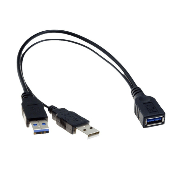 Cable USB 2 Macho a 1 Hembra