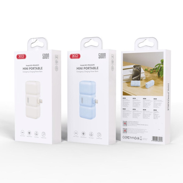 Mini Power Bank Lightning 5000mAh XO-PR245 - Imagen 3