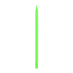 Espátula Plástica para Reparación 15cm Verde