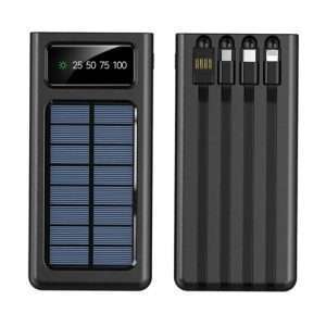 Cargador Portátil con Panel Solar 20000 mAh 4 en 1