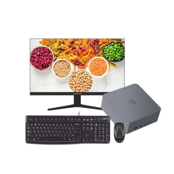 Combo Beelink Mini PC AMD Ryzen 5 + Monitor 27” 100Hz + Kit Logitech