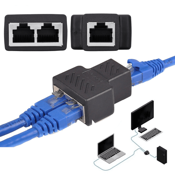 Adaptador Divisor RJ45 1 a 2 - Imagen 2