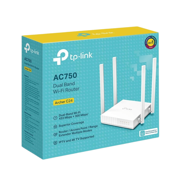 Router Wi-Fi de doble banda AC750 Archer C24 TP-Link - Image 4