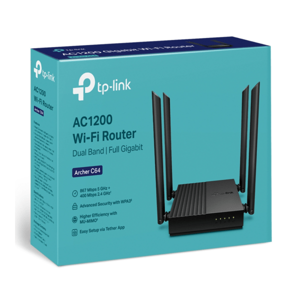 Router Inalámbrico AC1200 MU-MIMO WiFi Archer C64 TP-Link - Image 4
