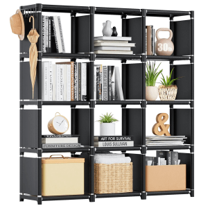 Mavivegue Estante para Libros de 12 Cubos