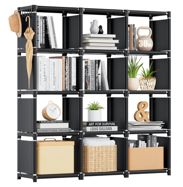 Mavivegue Estante para Libros de 12 Cubos