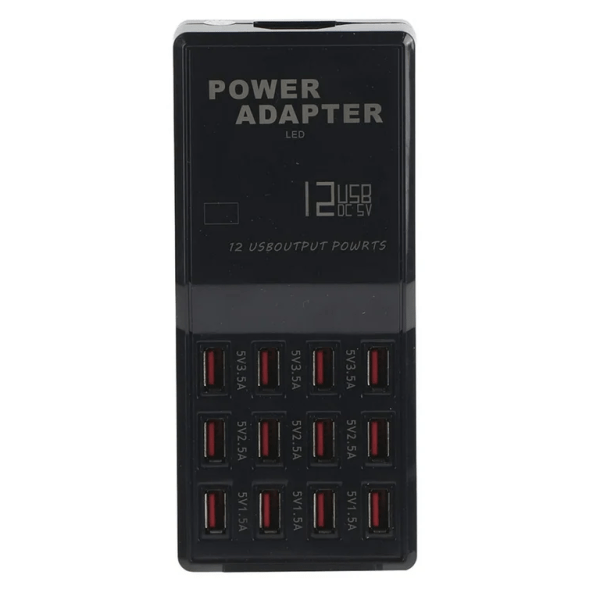 Estación de Carga Rápida 3.5A con 12 Puertos USB