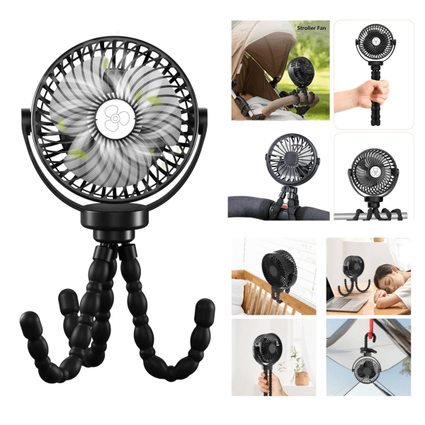 Mini Ventilador Portátil con Trípode Flexible - Imagen 3