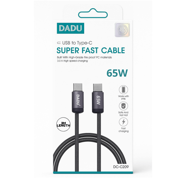 Cable DADU Super Fast TPC 65W DC-C209