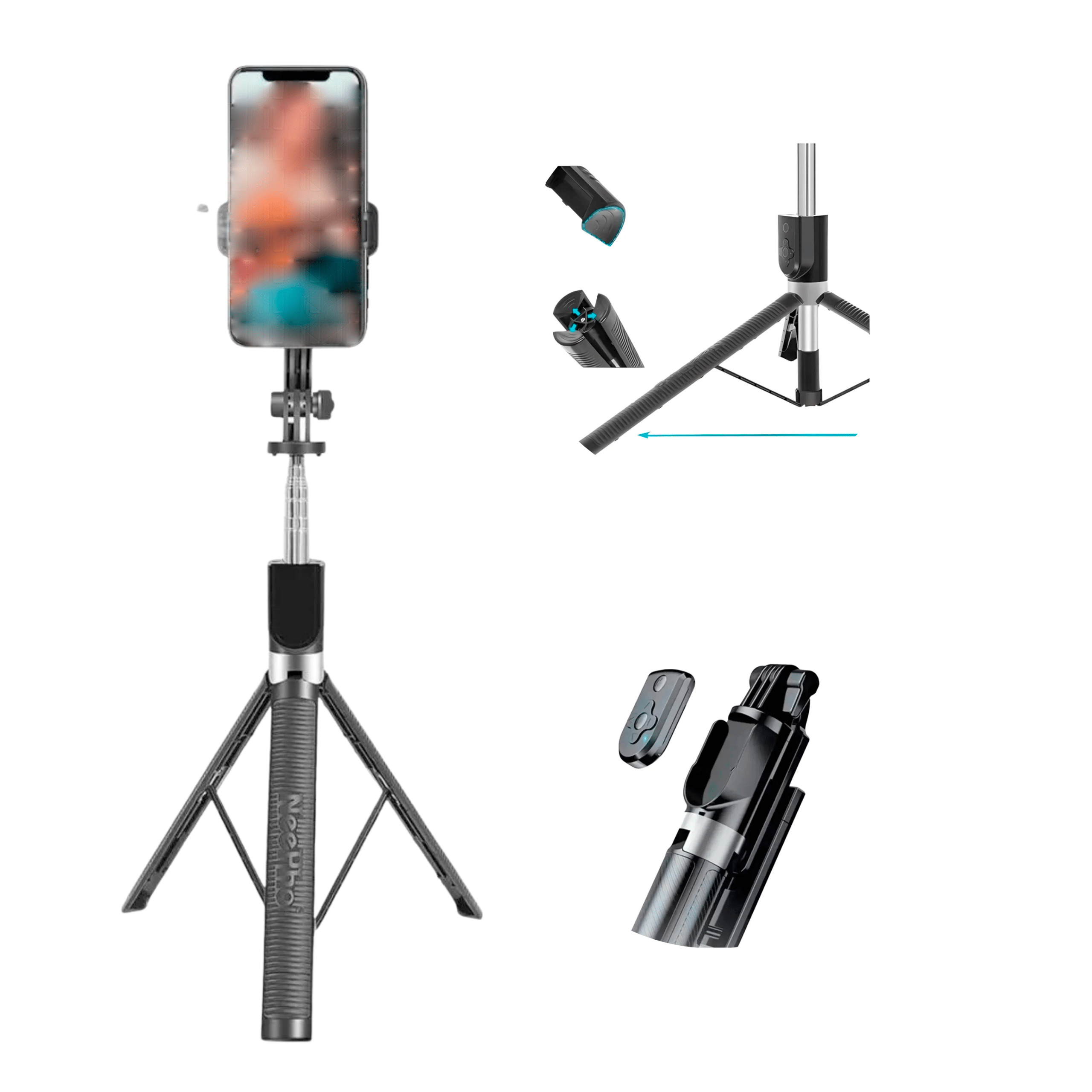Tripode Selfie Stick con Control Remoto NeePho P170S - Imagen 3