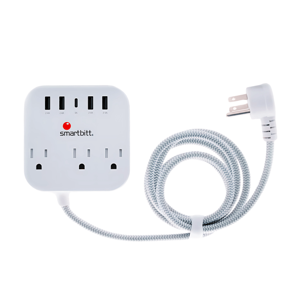 Regleta Multicontacto de 3 Puertos con 4 Puertos USBA y 1USB C - Imagen 2