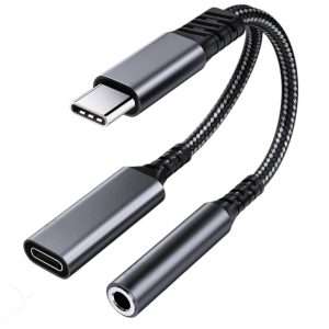 Cable Adapatador de Audio Tipo C 2 en 1