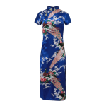 Vestido Tradicional de Estilo Oriental para Mujer Azul