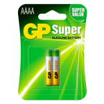 Batería Super Alkalina GP AAAA 25A-2U2