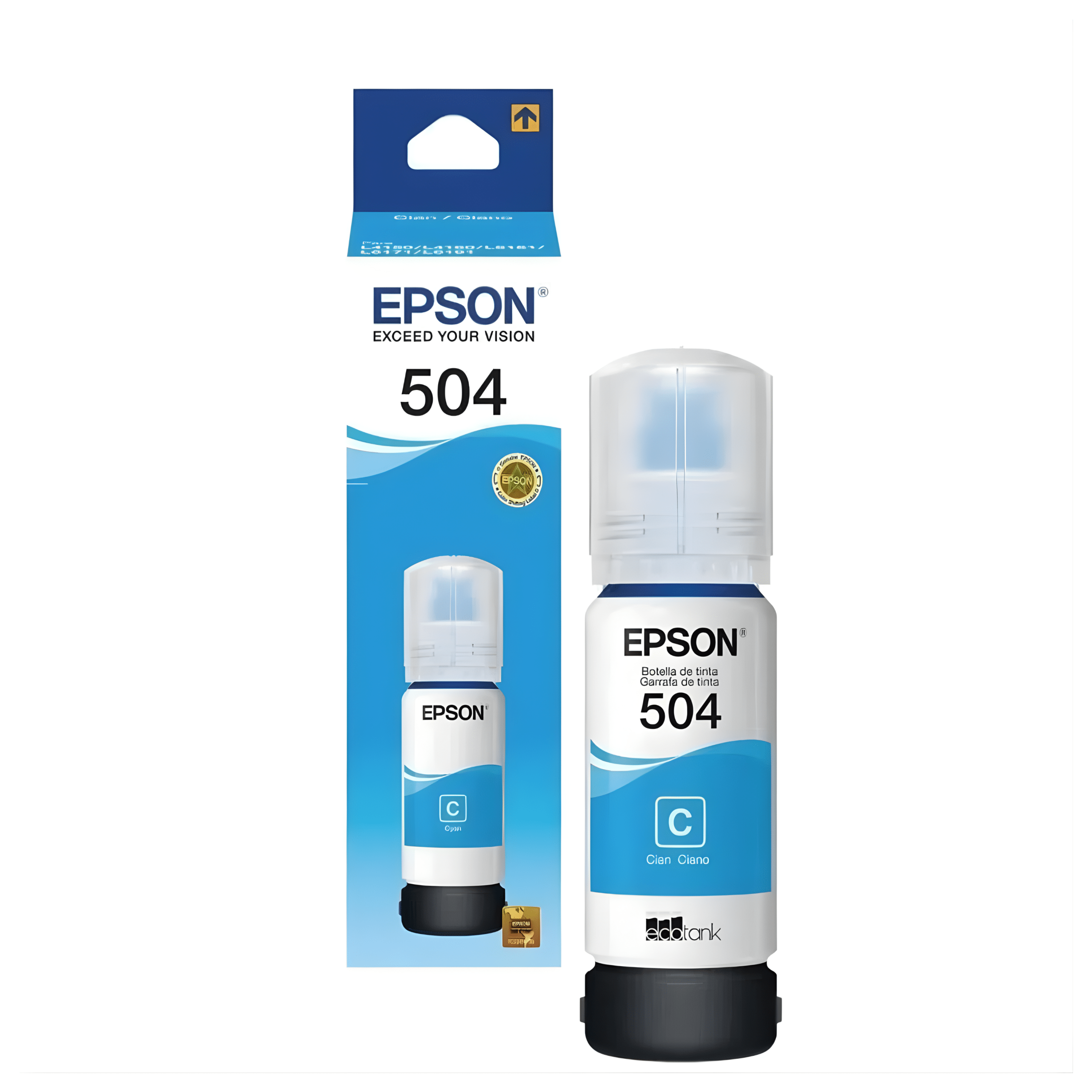 Botella de Tinta Cian Epson T504220-AL - Imagen 2