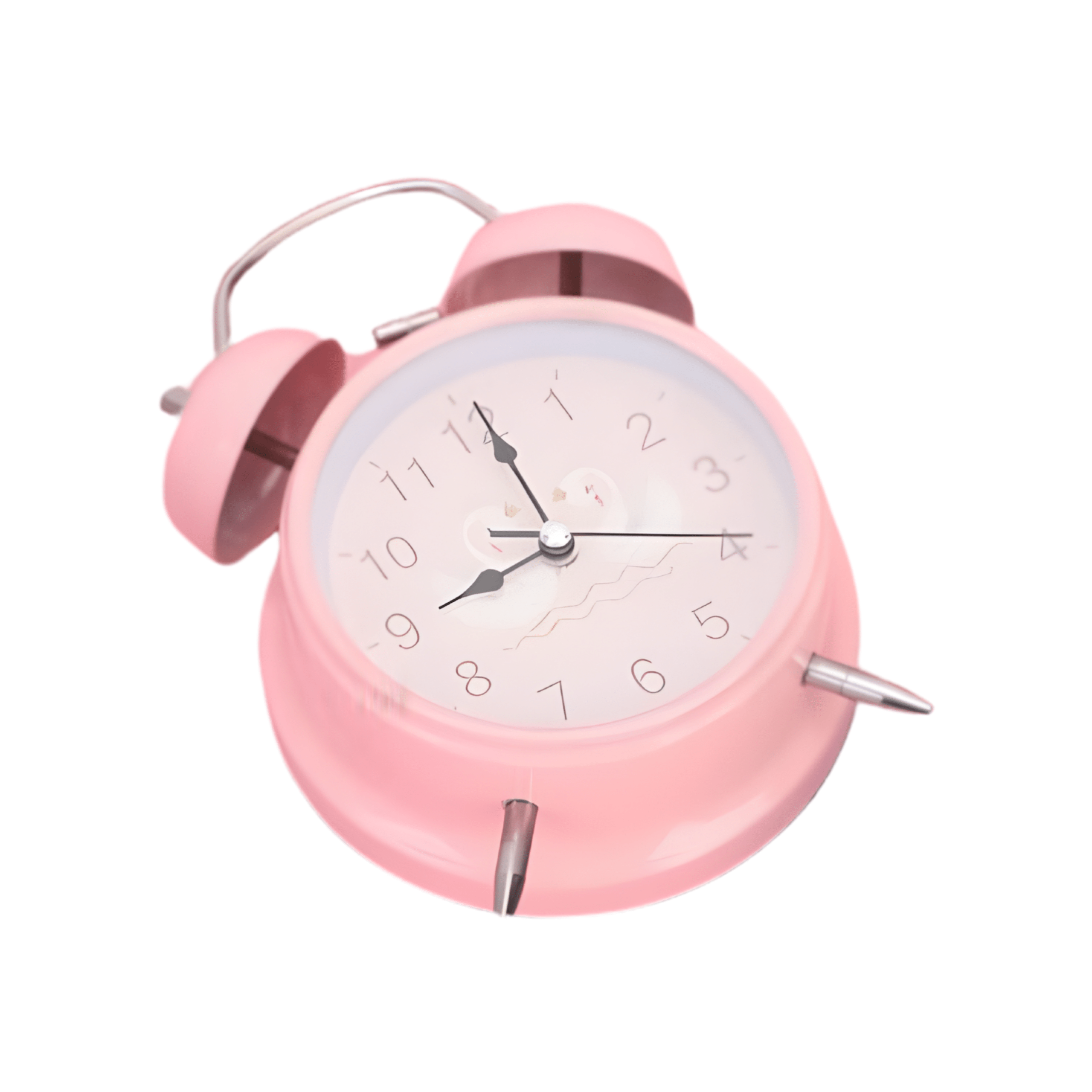 Reloj Despertador Analógico Doble Campana Rosado - Imagen 2