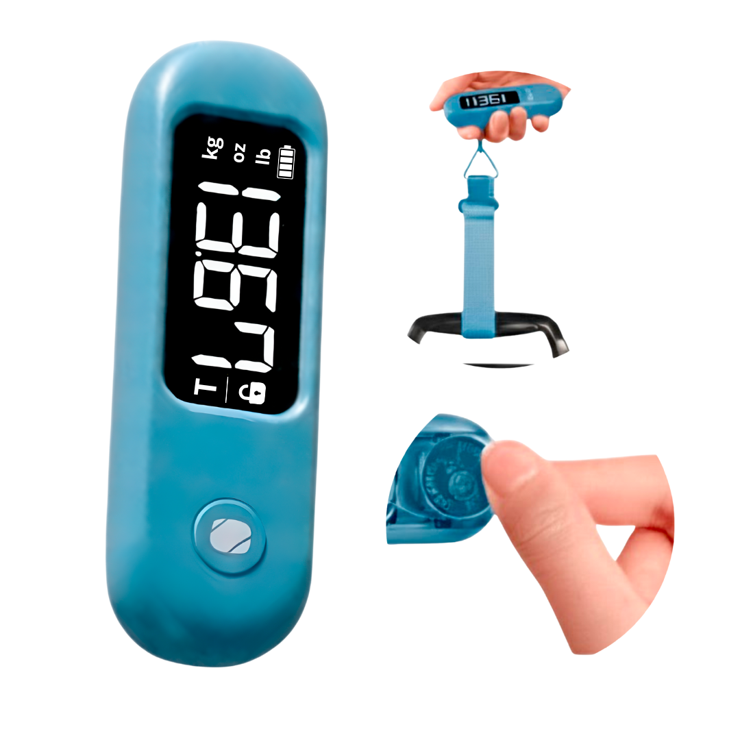 Báscula Digital Portátil para Equipajes Azul PA-25326-4 - Imagen 3