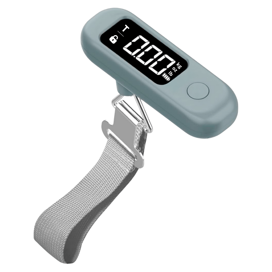Báscula Digital Portátil para Equipajes Gris PA-25326-3