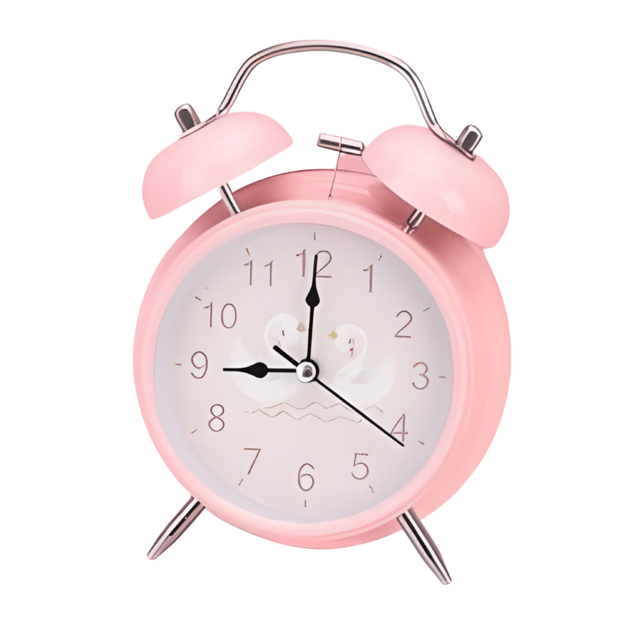 Reloj Despertador Analógico Doble Campana Rosado - Imagen 3