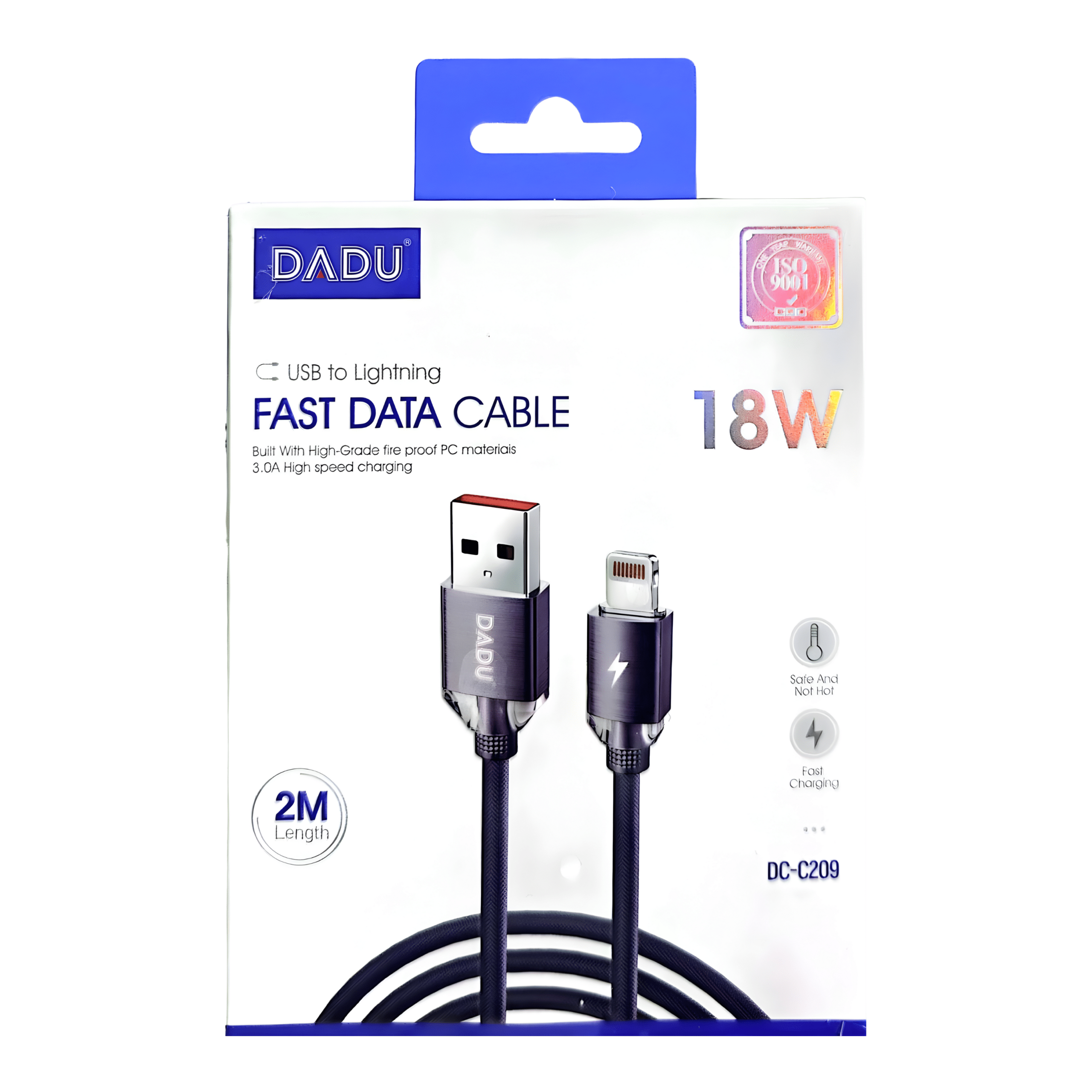 Cable Carga Rápida USB C a Lightning 18W 2M Dadu DC-C209