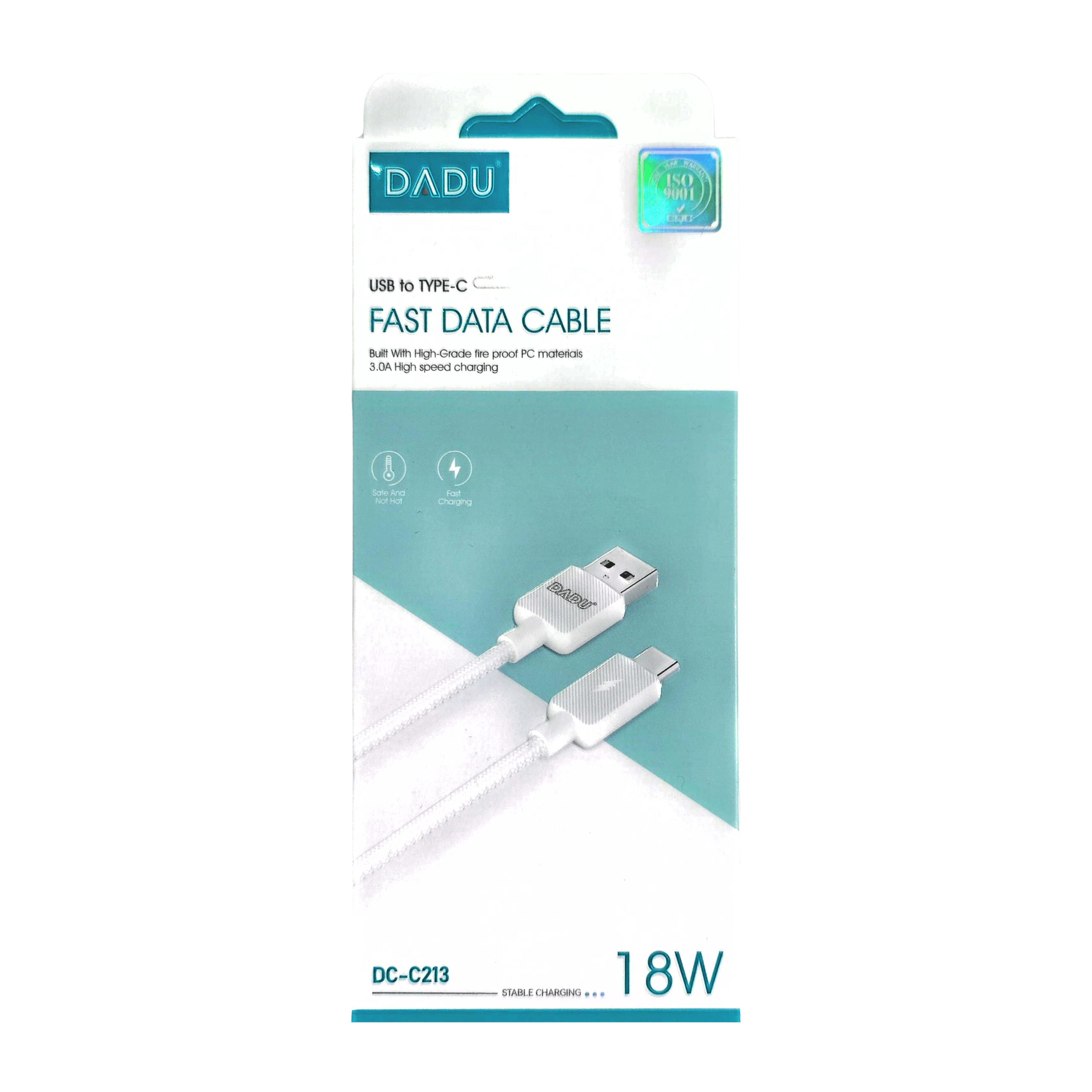 Cable Carga Rápida USB a Tipo C18W 1M Dadu DC-C213