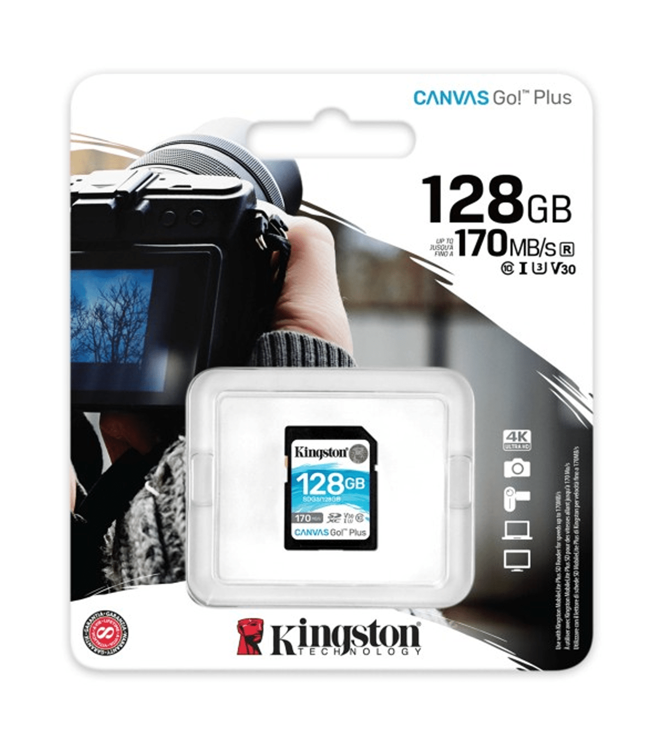 Memoria SD Kingston Canvas Go! Plus 128GB - Imagen 2