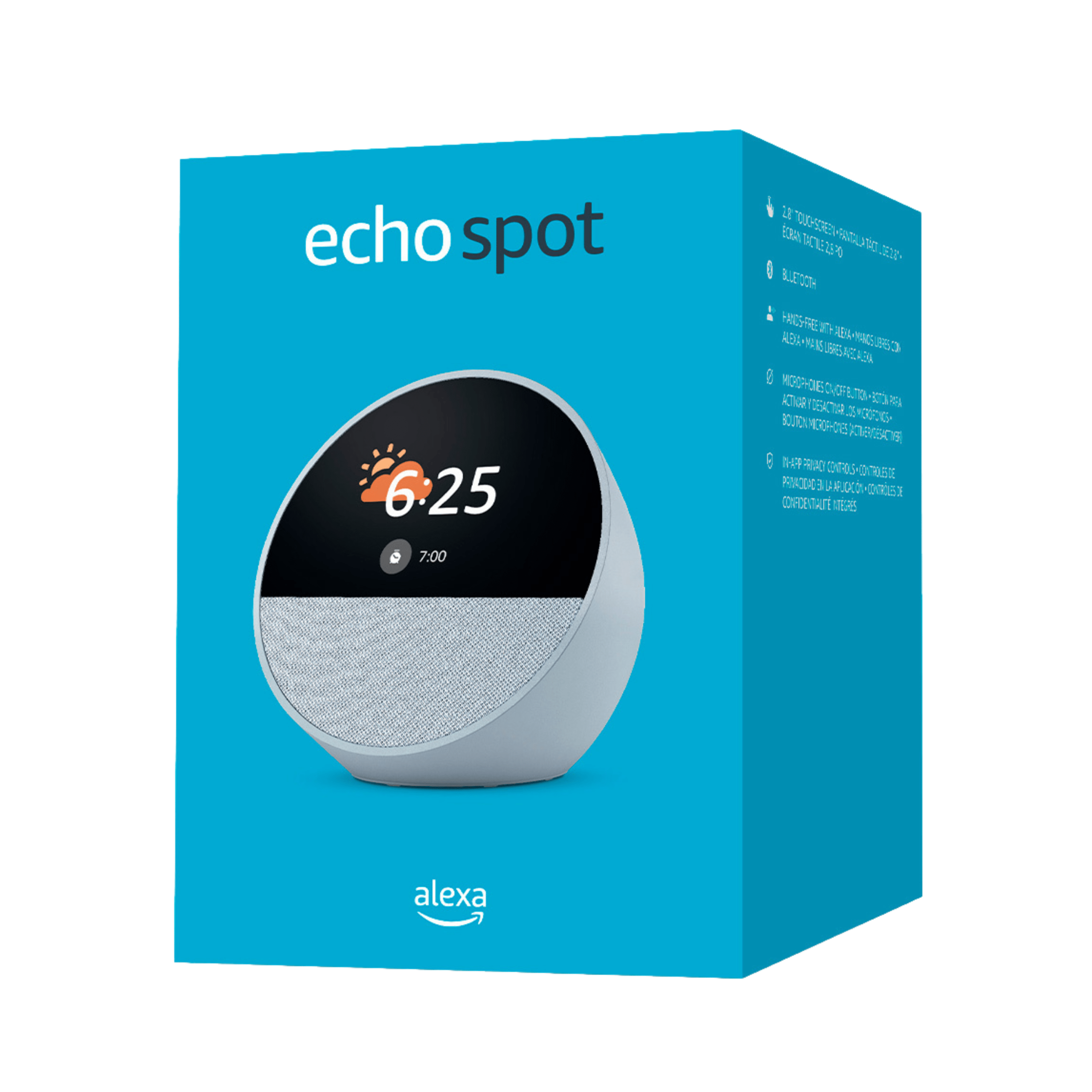 Amazon Echo Spot con Alexa 2024 Blanco - Imagen 4